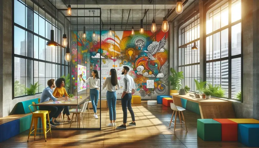 pessoas tendo ideias novas